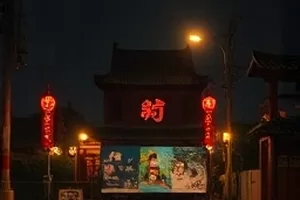剧集《旧唱片店》封面，木质货架上排满黑胶唱片
